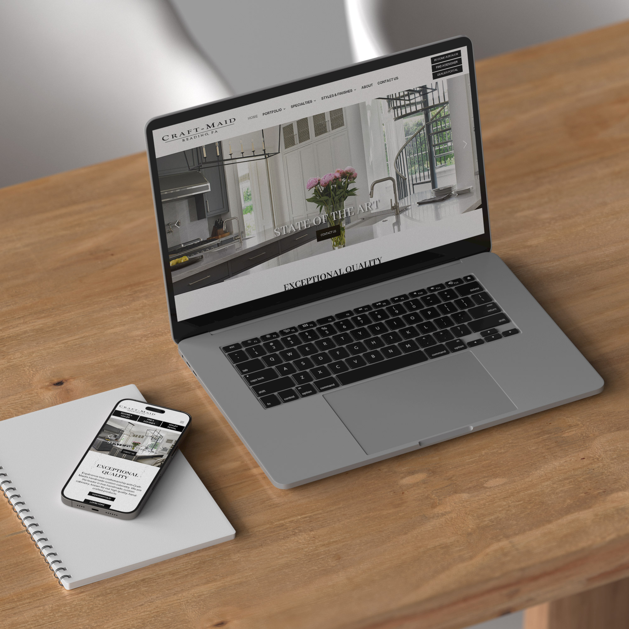 Craft-Maid Kitchens Website Design
