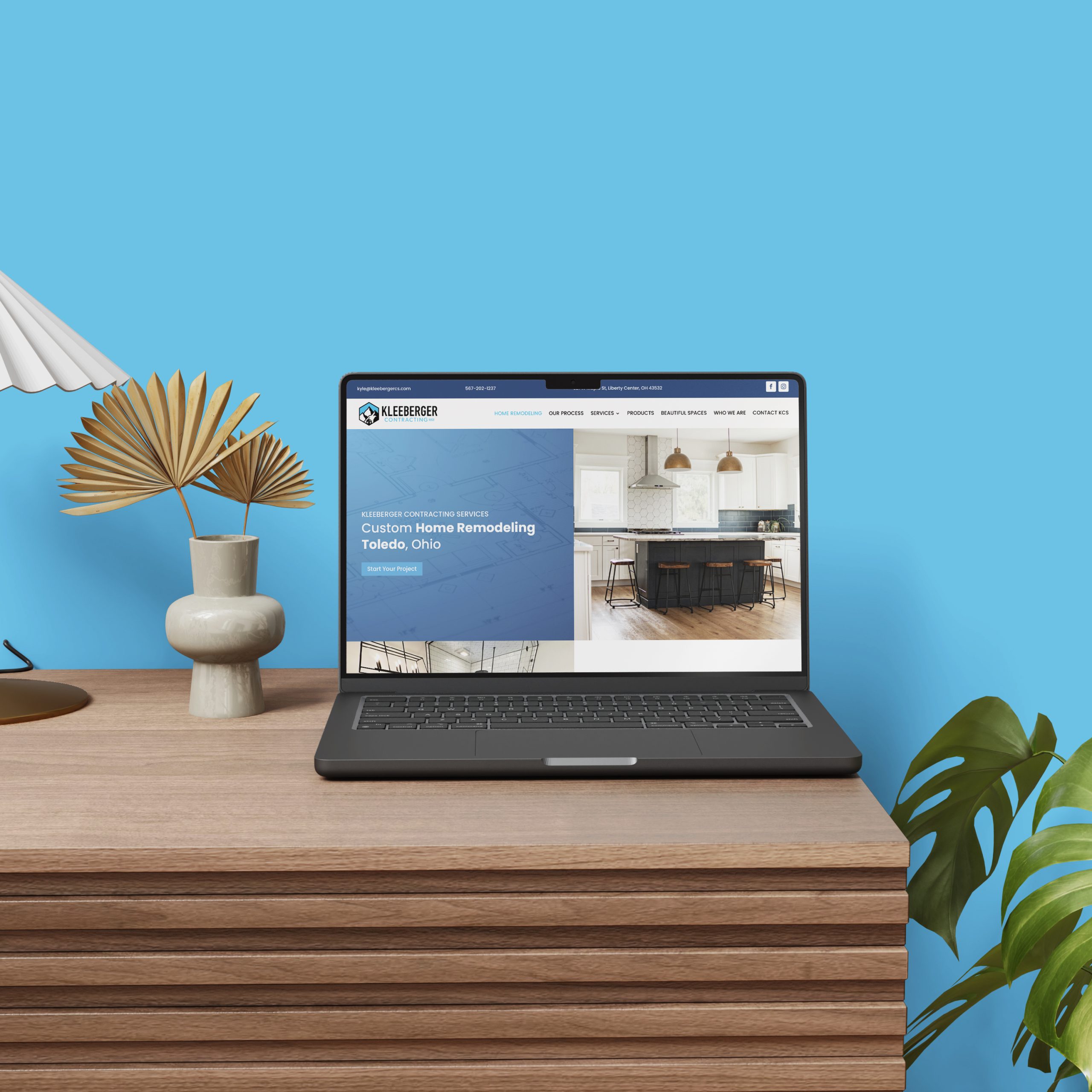 Kleeberger Contracting Services Website Design
