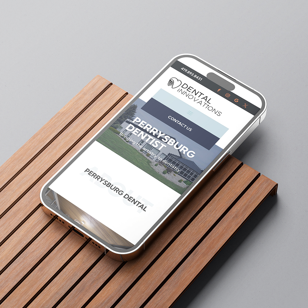 DI-Mobile-mockup-square Dental Innovations Letterhead Design by Bizzybee Marketing